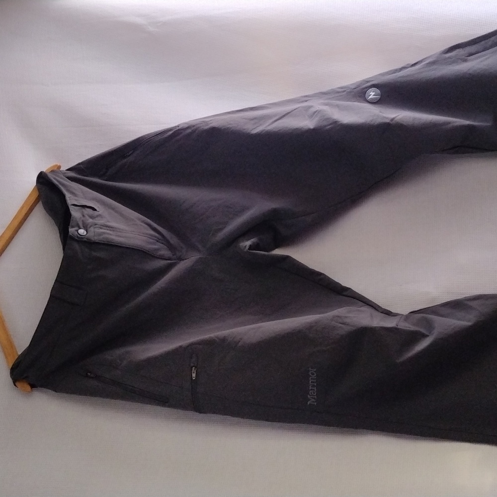 Marmot charcoal softshell hiking outdoors cargo pants 38